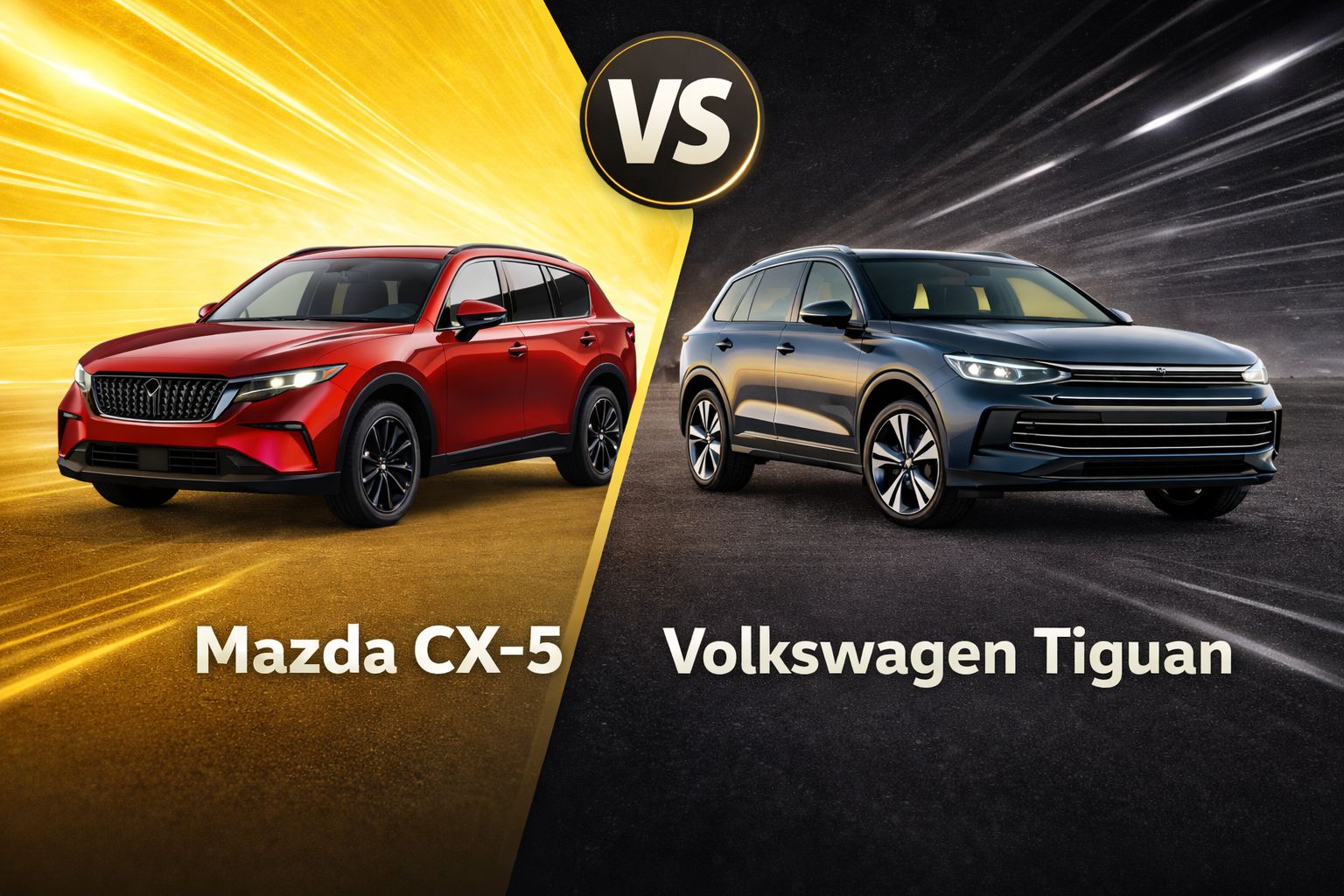 Mazda CX-5 and Volkswagen Tiguan: top hybrid SUV showdown