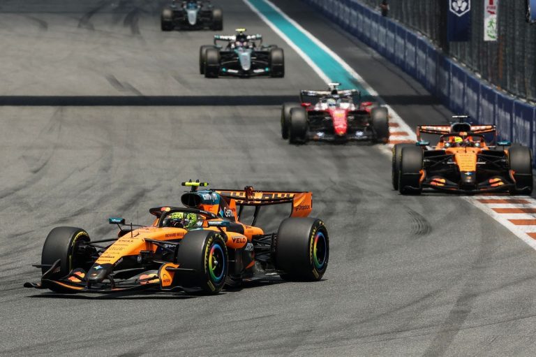 McLaren dominates Miami sprint as Verstappen and Hamilton reignite the…