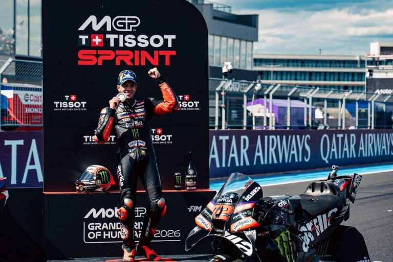Bezzecchi salvages a podium in Hungary, but Aprilia struggles for grip
