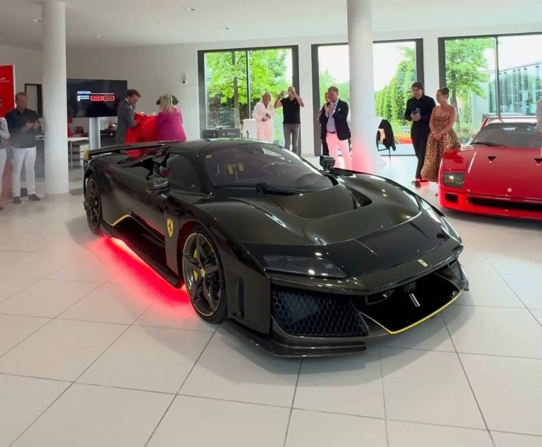 First European Ferrari F80 lands with a unique, chameleon-like paint scheme